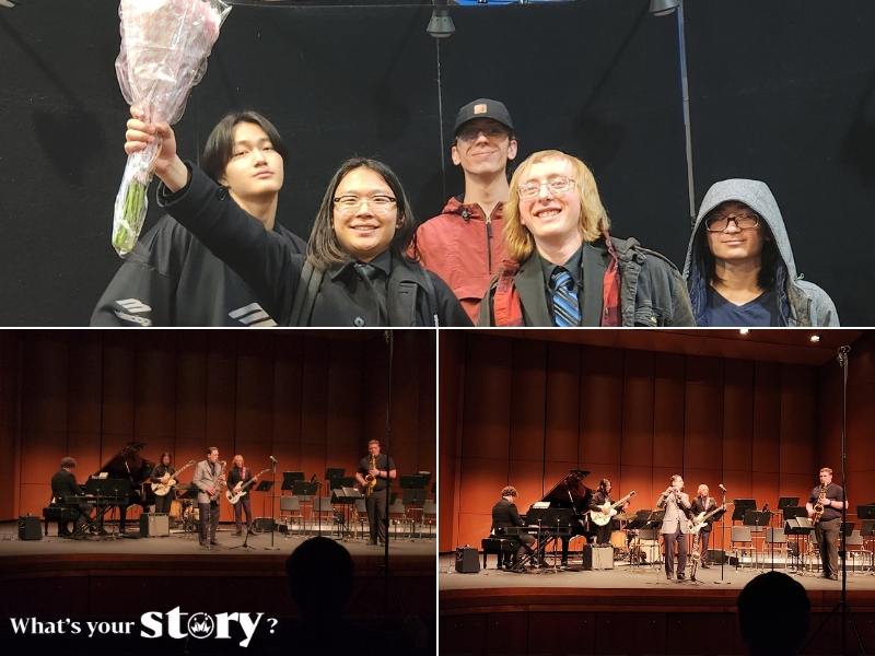 威斯康星学生享受Jazz Lab Band乐队带来的音乐之夜
