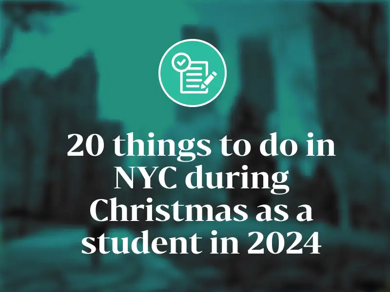 在纽约留学，圣诞节期间可以做的20件事（2024）