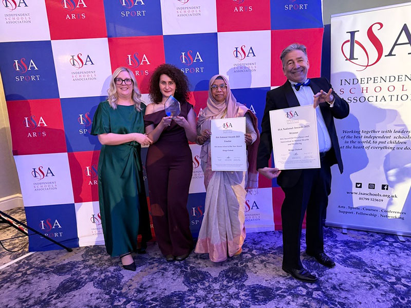 Kings牛津荣获ISA心理健康关怀卓越创新奖