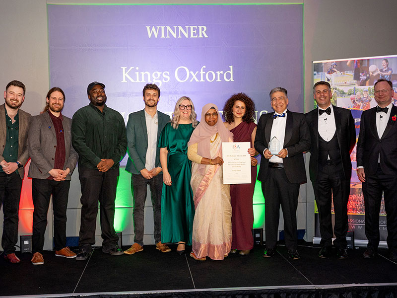 Kings牛津荣获ISA心理健康关怀卓越创新奖